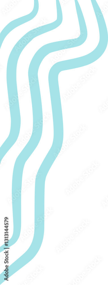Teal wavy line corner suitable for modern designs, presentations, and web graphics. corner illustration Teal wavy line corner suitable for modern designs, presentations, and web graphics. corner illustration