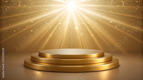 gold star on stage