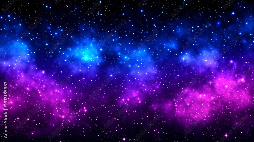 A beautiful vibrant colorful illustration of a space galaxy scene A beautiful vibrant colorful illustration of a space galaxy scene