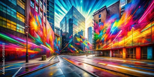 Abstract Spray Paint Texture: Contemporary Architecture Background