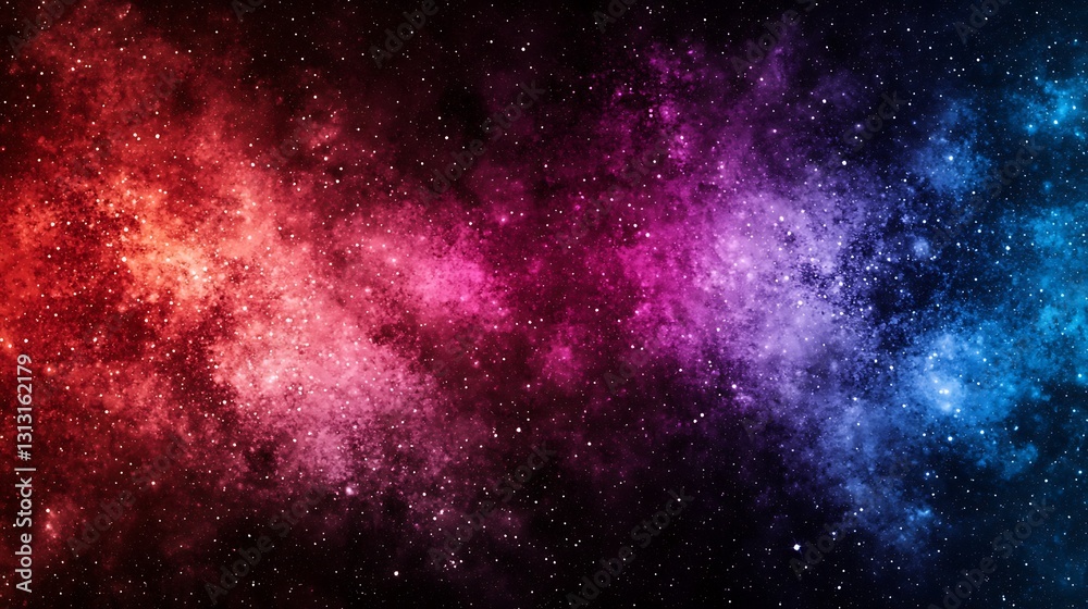 Colorful cosmic nebula with countless sparkling stars in the vastness Colorful cosmic nebula with countless sparkling stars in the vastness