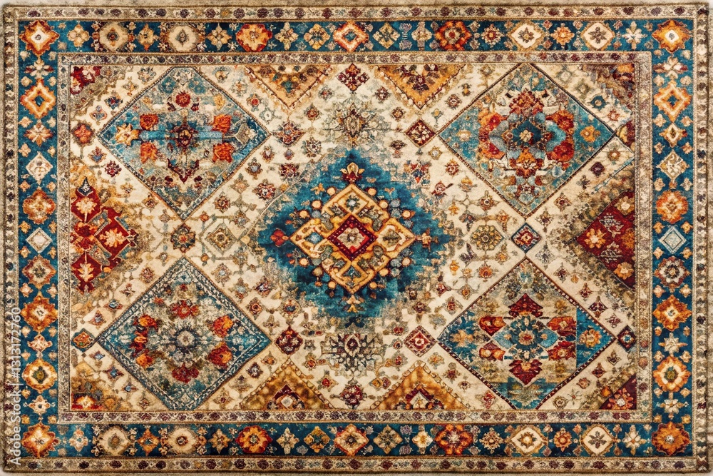 Aerial View Artistic Cross-Hatch Rug Design, Muted Tones, Abstract Carpet Pattern Aerial View Artistic Cross-Hatch Rug Design, Muted Tones, Abstract Carpet Pattern