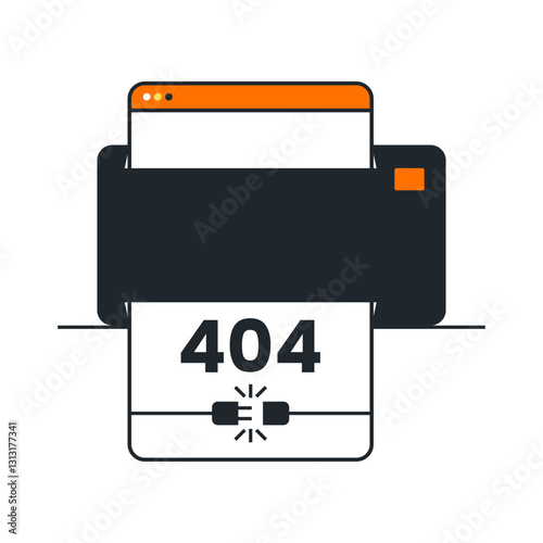Creative 404 Page Concept – Lost in Space Theme Vector Illustration