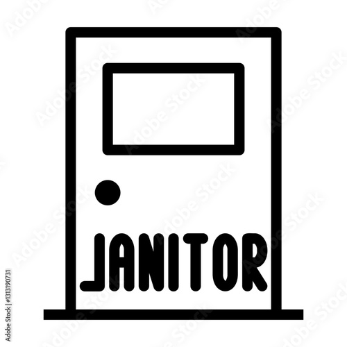 janitor Line Icon