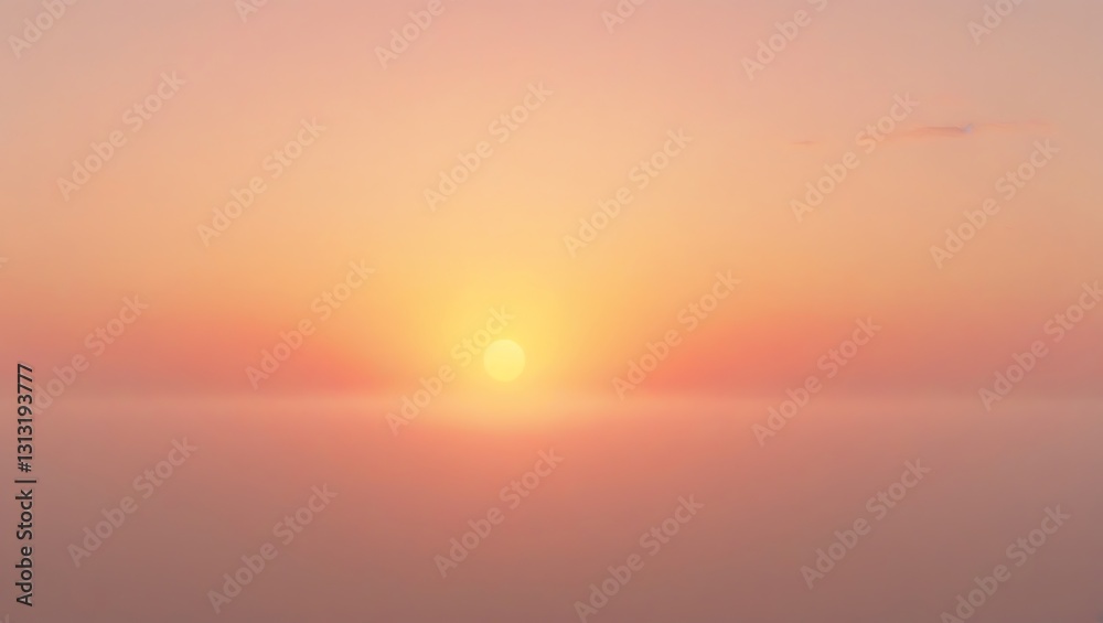 Serene Sunset over Calm Waters: A Pastel Panorama Serene Sunset over Calm Waters: A Pastel Panorama