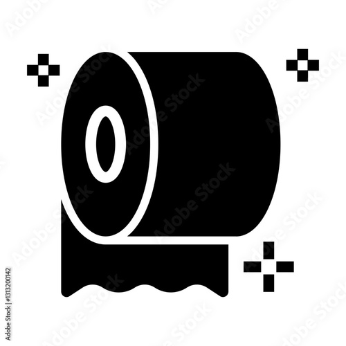 toilet paper Solid icon