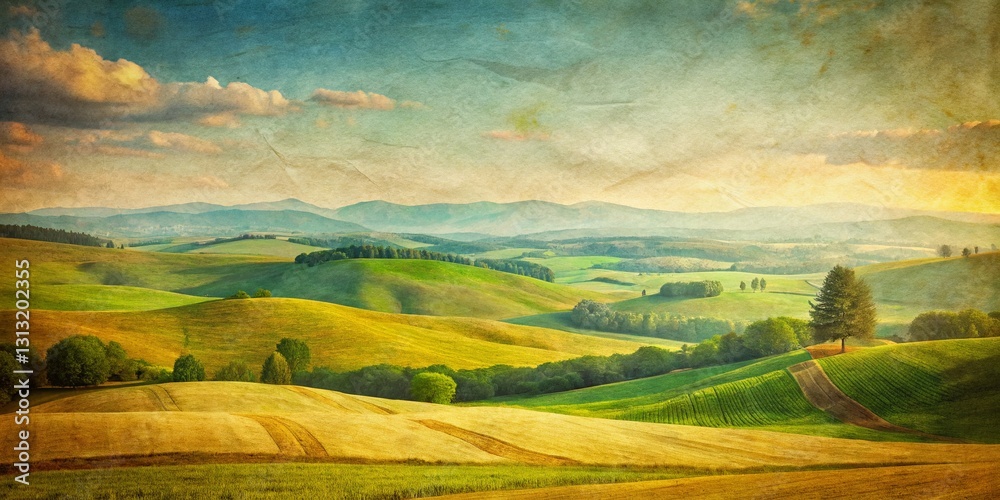 Obraz premium Classic Paper Texture Learning Background: Educational Landscape Photography