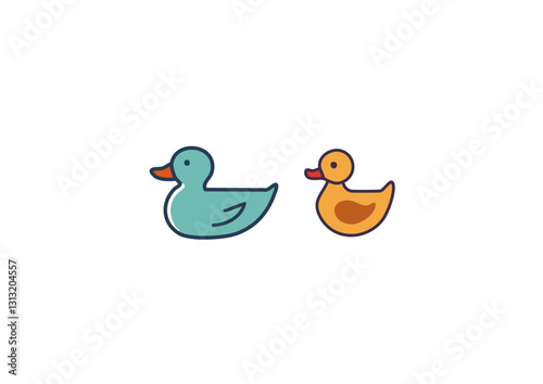 2羽のアヒル