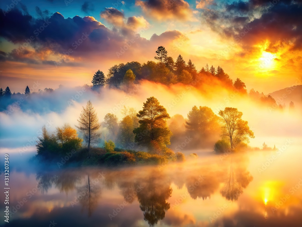 Mystifying fog, compositional balance through thirds. Mystifying fog, compositional balance through thirds.