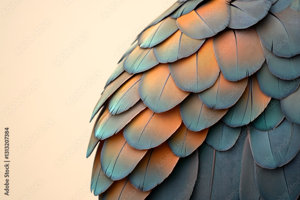 Obraz premium Stunning Close-up of Bird Feathers