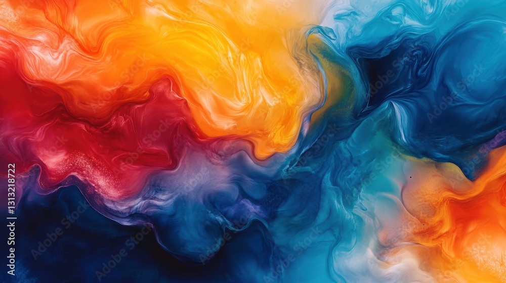 Colorful swirls vibrant abstract art in a digital emotional landscape Colorful swirls vibrant abstract art in a digital emotional landscape