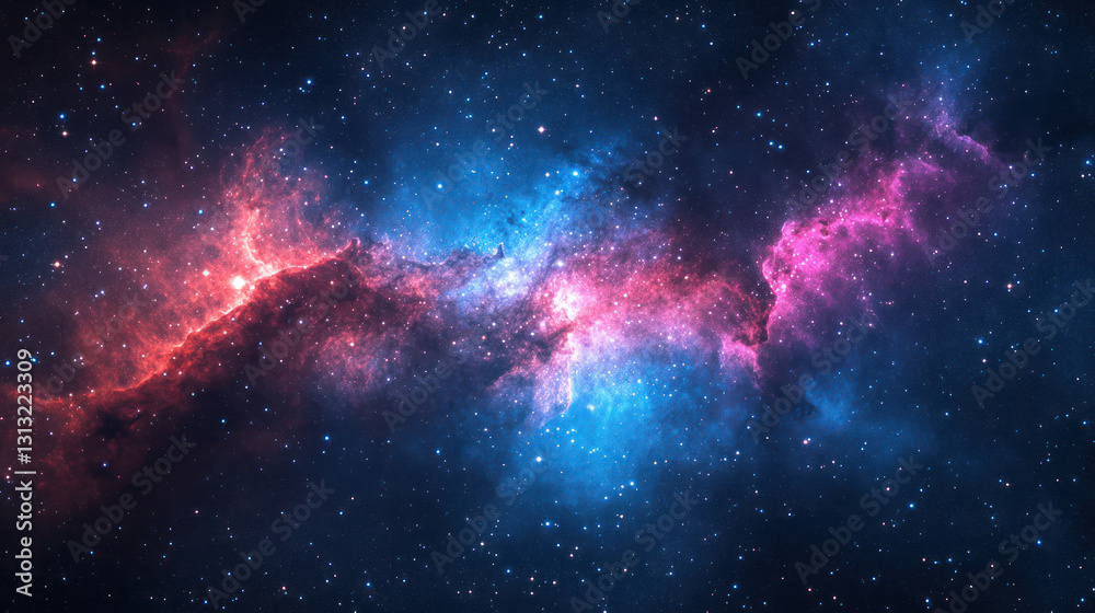 Obraz premium Cosmic Nebulae - Deep Space View