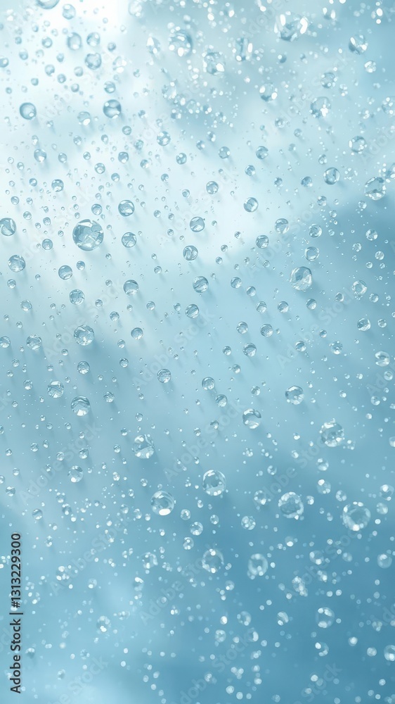 Abstract background of translucent blue water droplets, teal,blue Abstract background of translucent blue water droplets, teal,blue