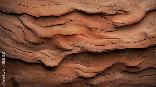 Detailed wood texture with flowing natural curves