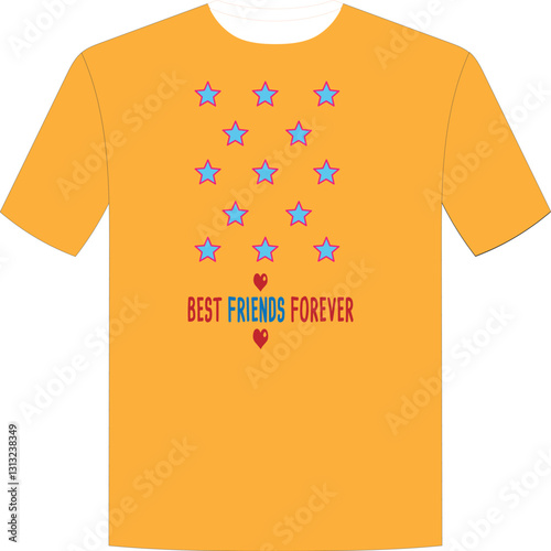 Best Friends Forever T-Shirt Logo Design