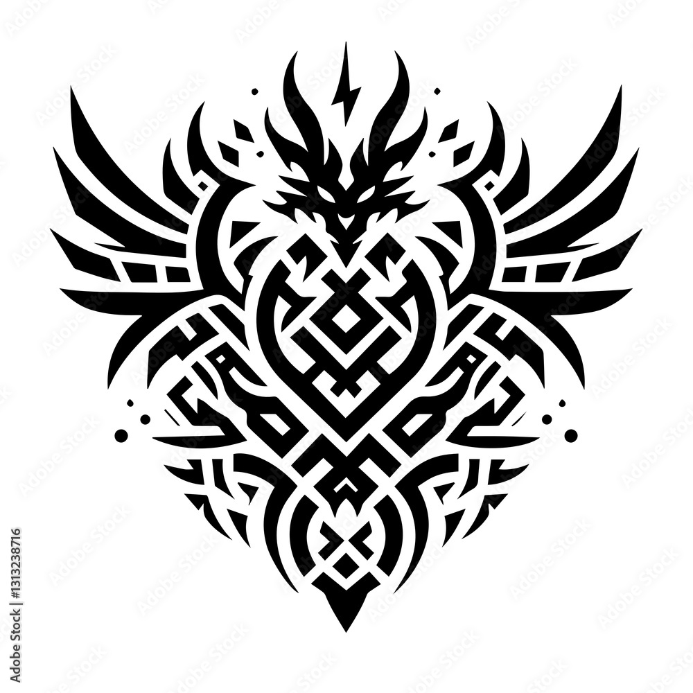 Fototapeta premium tribal tattoo design