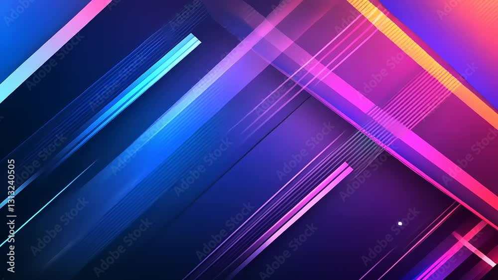 Vibrant abstract background with colorful diagonal lines creating a dynamic visual effect