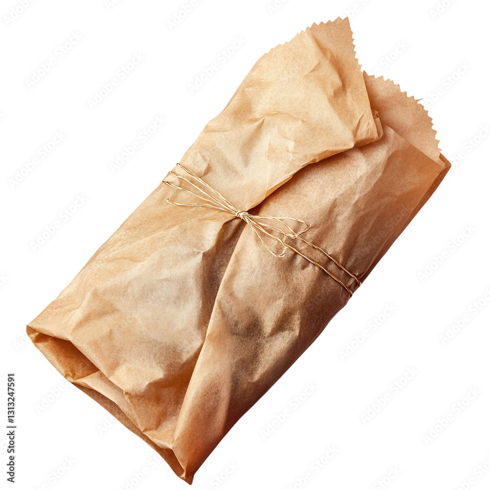 Wrap with folded design isolated on transparent background