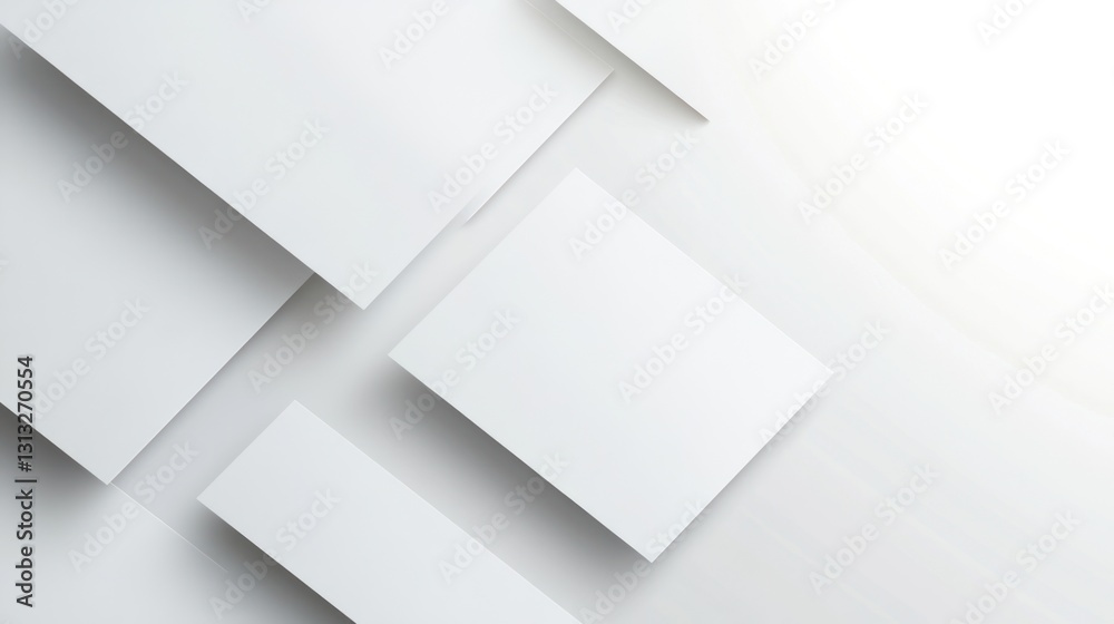 Abstract white layered paper Abstract white layered paper