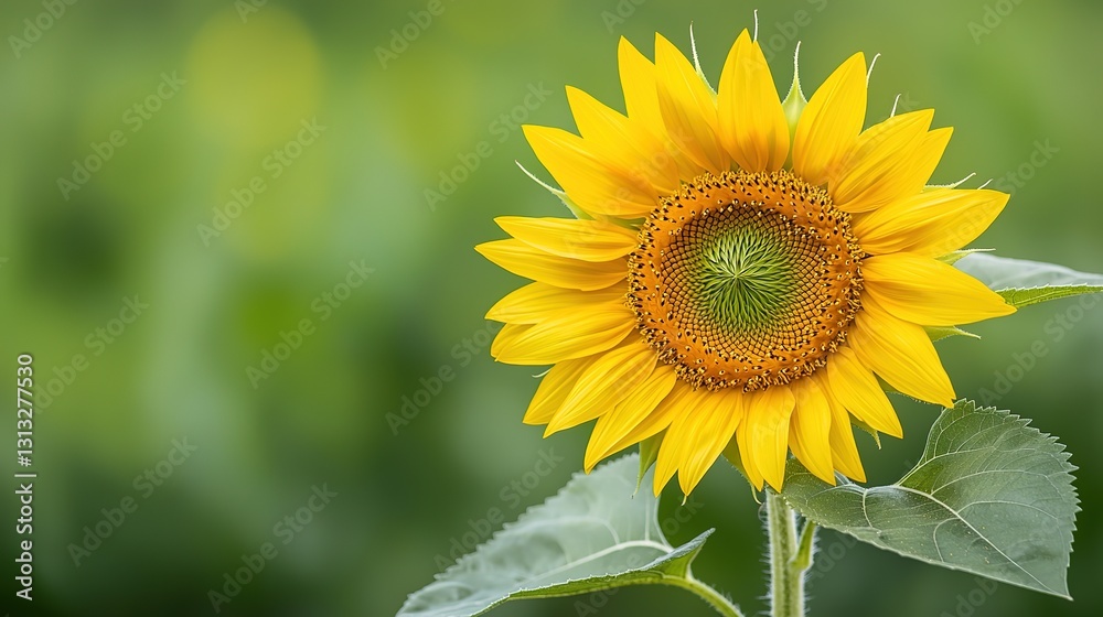 Vibrant sunflower blossom lush green field closeup nature photography bright environment macro view beauty of nature Vibrant sunflower blossom lush green field closeup nature photography bright environment macro view beauty of nature