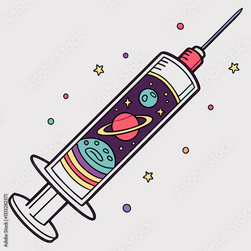 syringe with blood