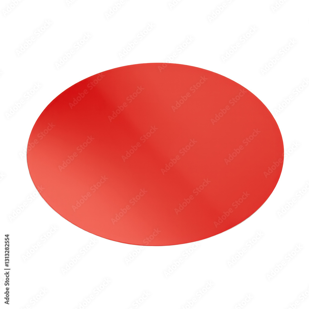 A vibrant red circular shape with a smooth gradient effect, giving it a glossy appearance. The image is isolated against a transparent background, making the red color stand out prominently. A vibrant red circular shape with a smooth gradient effect, giving it a glossy appearance. The image is isolated against a transparent background, making the red color stand out prominently.
