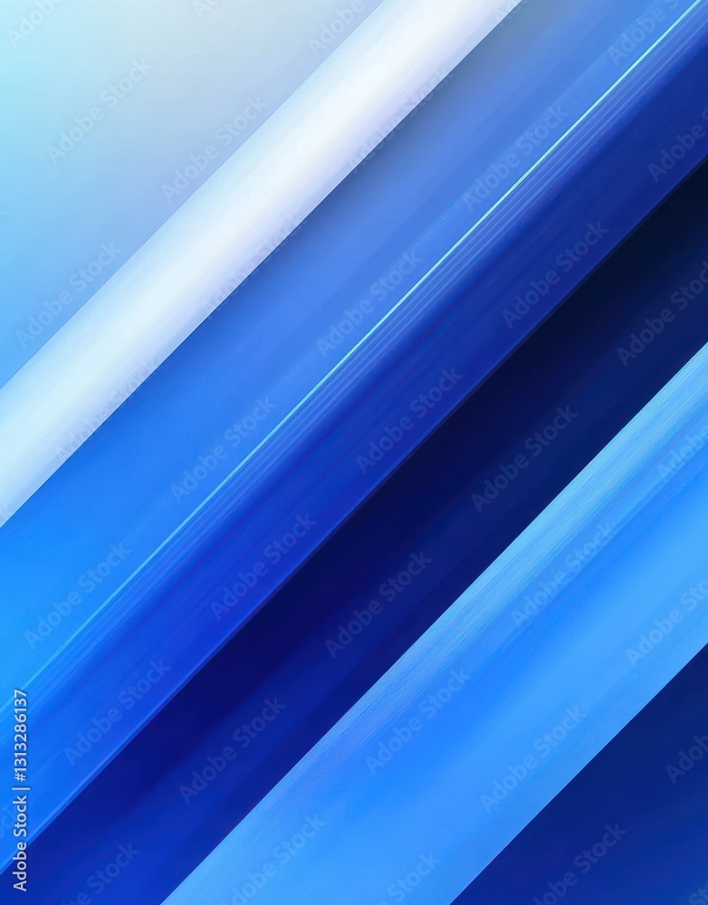 Fototapeta premium Abstract Blue Gradient Background with Smooth Lines and Modern Design Elements for Creative Projects and Digital Art Use