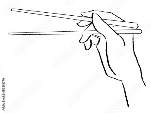 手描きのおはしの手２