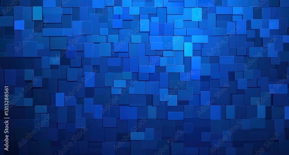 Abstract Blue Mosaic Pattern Featuring Different Shades of Blue Tiles in a Geometric Arrangement for Creative Backgrounds and Designs Abstract Blue Mosaic Pattern Featuring Different Shades of Blue Tiles in a Geometric Arrangement for Creative Backgrounds and Designs
