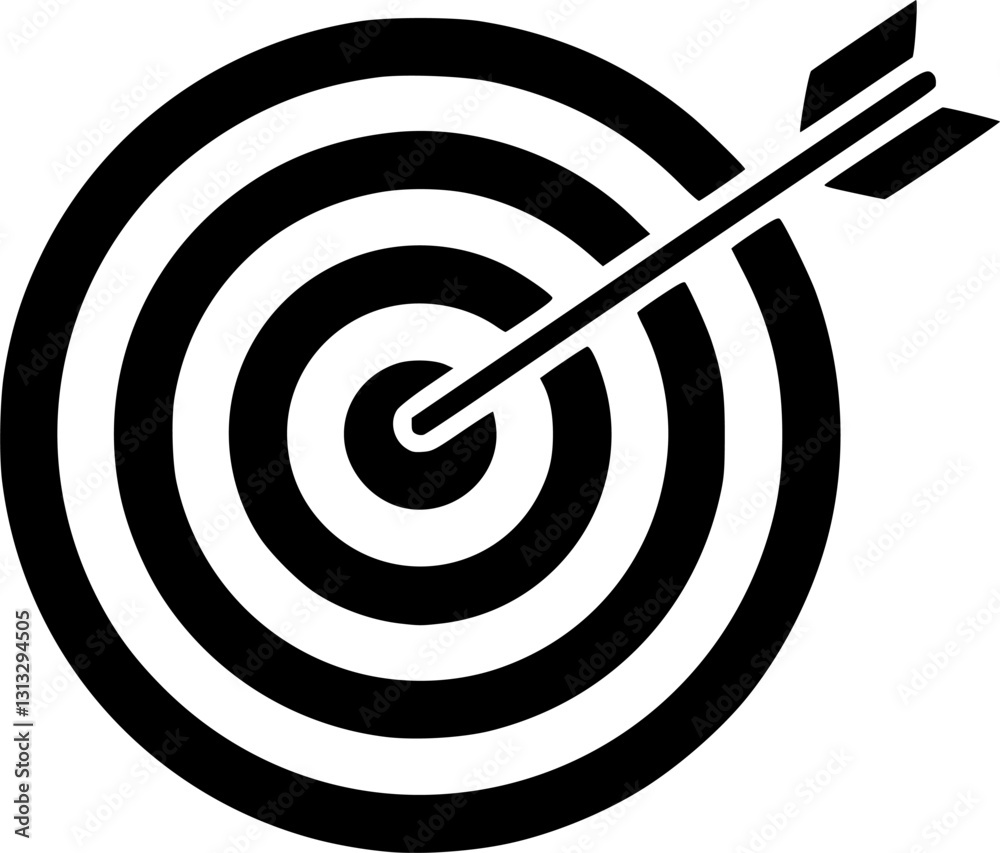 Target flat icon, archery target with arrow isolated, goal symbol, victory sign, darts bullseye logo
Target flat icon, archery target with arrow isolated, goal symbol, victory sign, darts bullseye logo