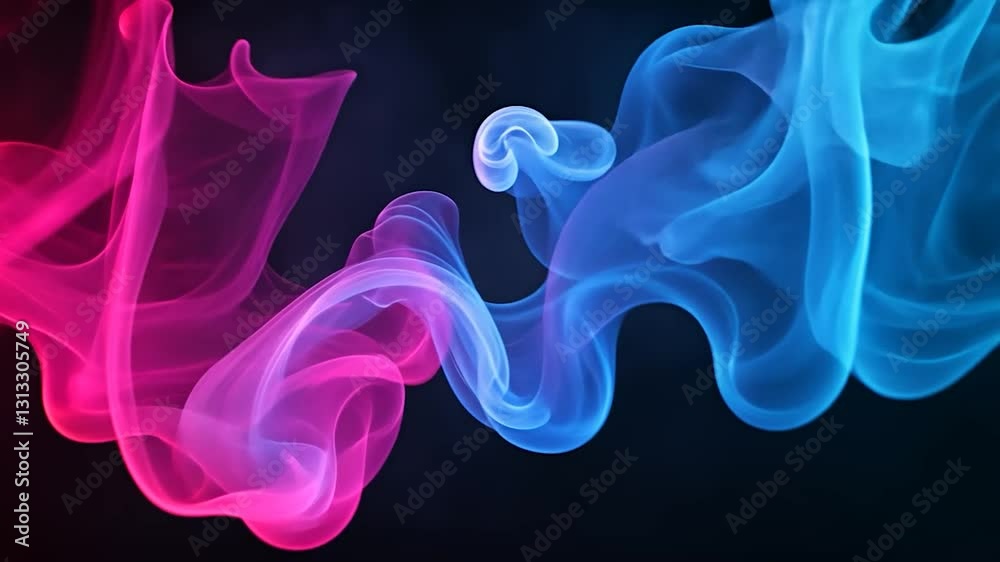 Abstract smoke swirls in vibrant pink and blue (1) Abstract smoke swirls in vibrant pink and blue (1)