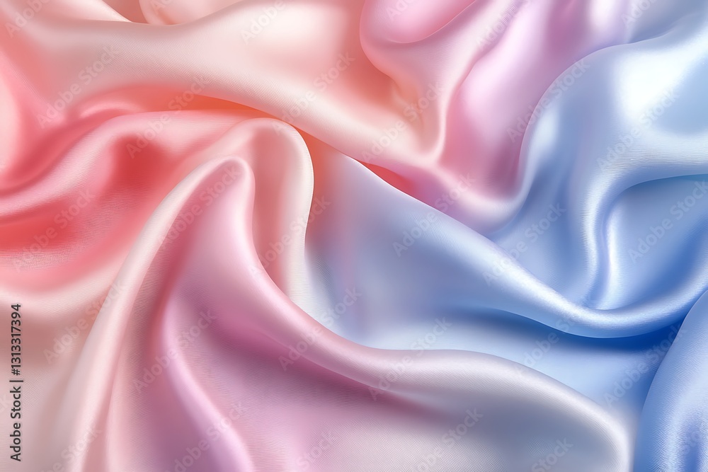 Fototapeta premium Delicate Pastel Silk Fabric Texture