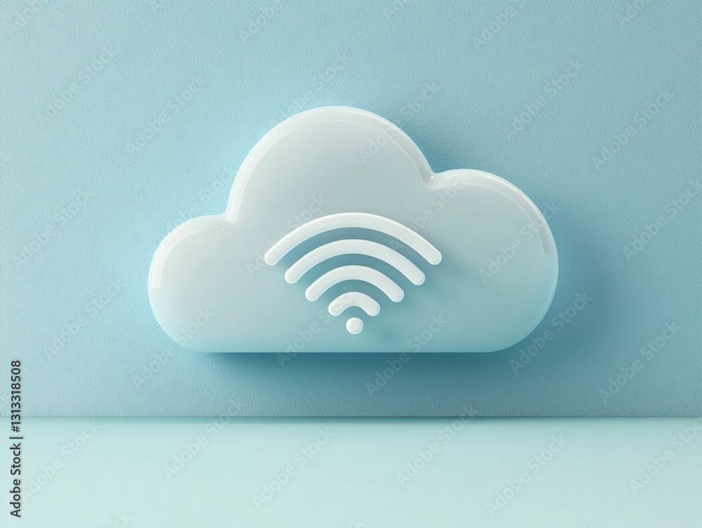 Cloud Wifi Icon Cloud Wifi Icon
