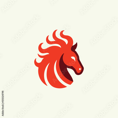 Fire horse logo