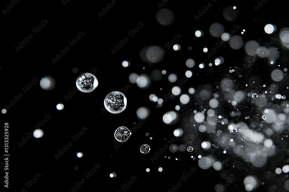Water Droplets and Bubbles in Motion Water Droplets and Bubbles in Motion