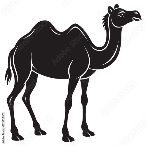one hump camel icon with ramadan theme