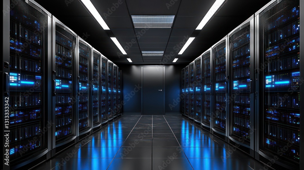 Modern Server Room Data Center Technology Cloud Computing Modern Server Room Data Center Technology Cloud Computing