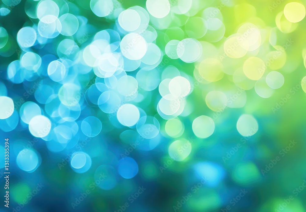 Beautiful abstract background with colorful bokeh lights in shades of blue and green for calming and uplifting visual effects in designs Beautiful abstract background with colorful bokeh lights in shades of blue and green for calming and uplifting visual effects in designs