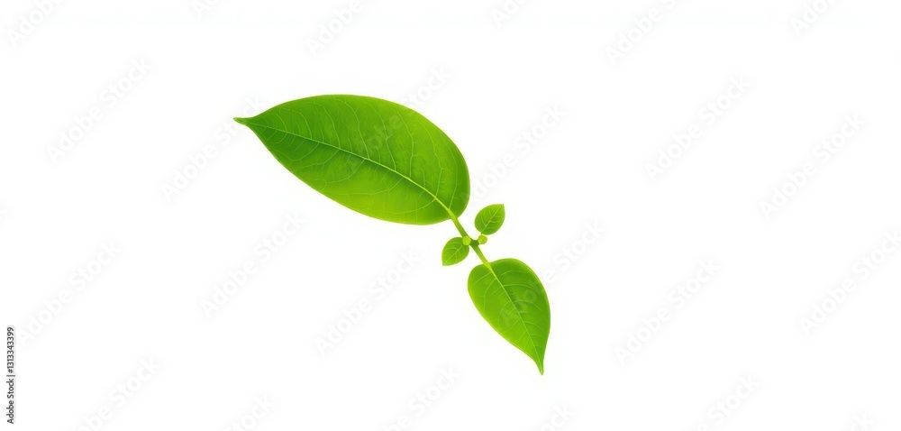 Single vibrant green plant, isolated on pure white, plant photography, vibrant Single vibrant green plant, isolated on pure white, plant photography, vibrant