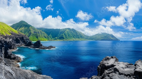 Magnificent scenery can be seen, as if you are in the embrace of nature, cont...