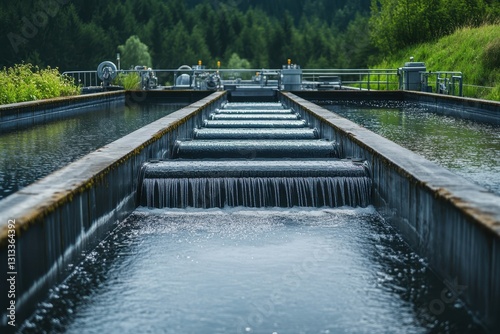 Electric motors power pumps circulate water and generate water in treatment facilities