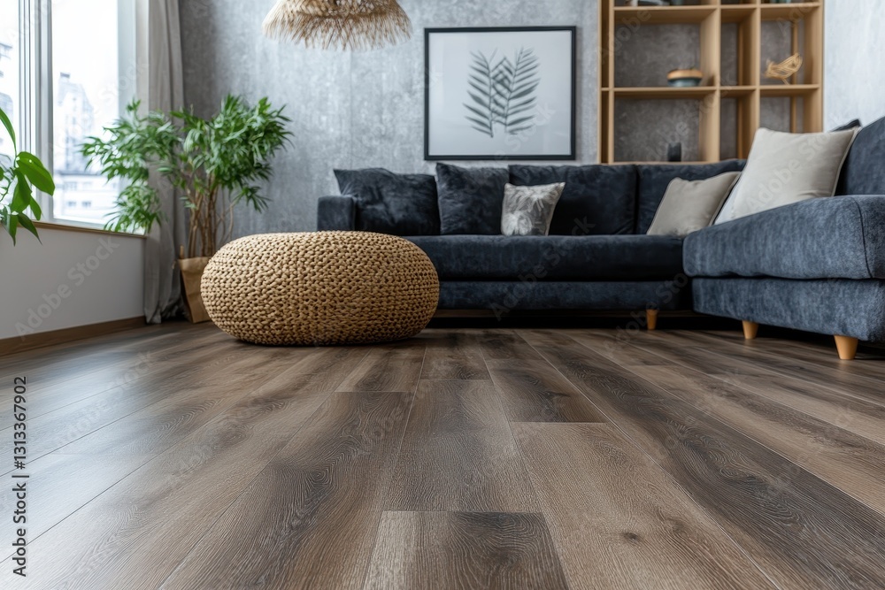 Φωτογραφία Home renovation Laminate flooring consists of flexible quartz vinyl panels insta