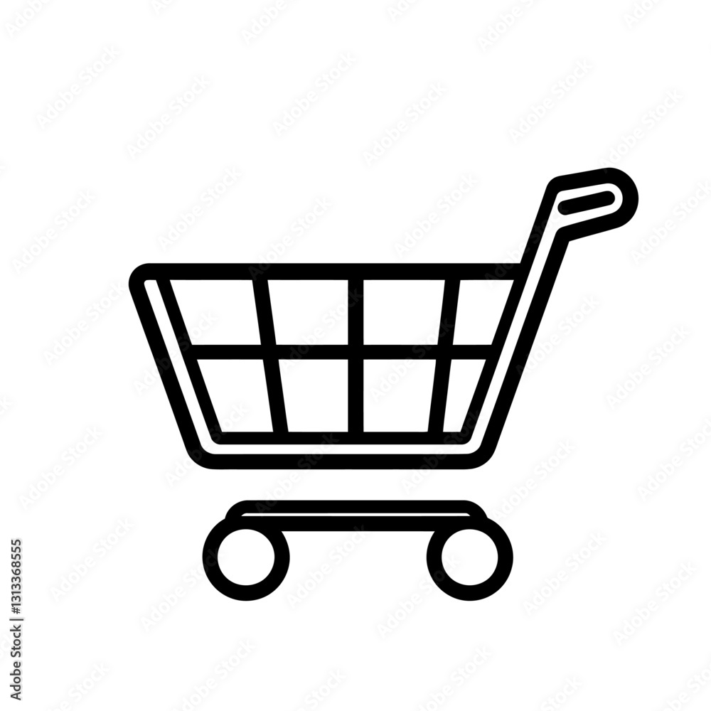 Shopping Cart Icon: E-commerce, Retail, Purchase, Online, Market, Symbol Shopping Cart Icon: E-commerce, Retail, Purchase, Online, Market, Symbol