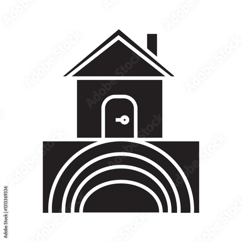 earthquake glyph icon