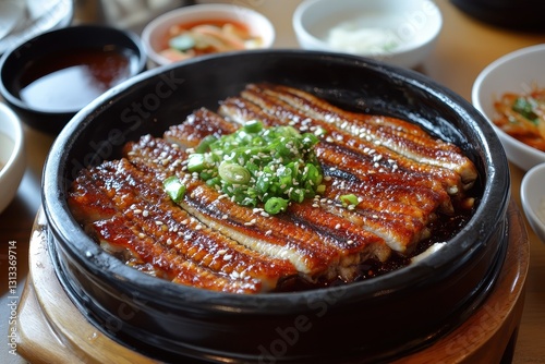 Korean cuisine Barbecued eel Three taste options spicy sauce salt soy sauce