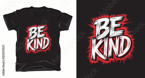 Be kind graffiti typography vector t-shirt design