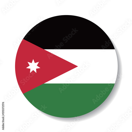 Jordan flag circle icon vector illustration design Free Download Jordan flag circle icon vector illustration design - GFXLoad