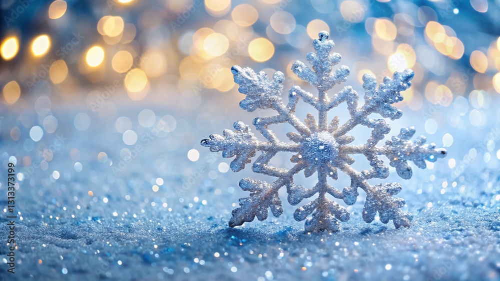 Sparkling Snowflake Glitter Backdrop: Festive Website Header Image Sparkling Snowflake Glitter Backdrop: Festive Website Header Image