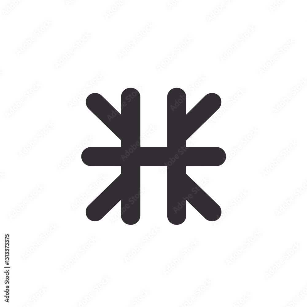 Abstract H Icon Logo Design Geometric Shape Black and White Graphic Abstract H Icon Logo Design Geometric Shape Black and White Graphic
