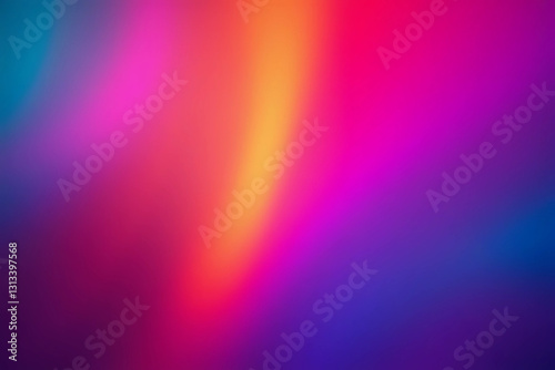 Vivid blur neon pink red orangeblue purple rainbow color gradient abstract background. Light through a prism.
